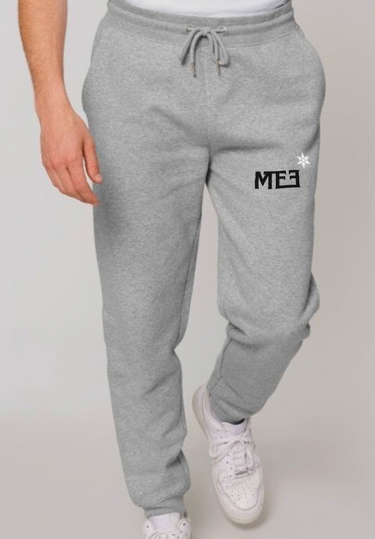 ‘it gets cold at the top’ Grey joggers