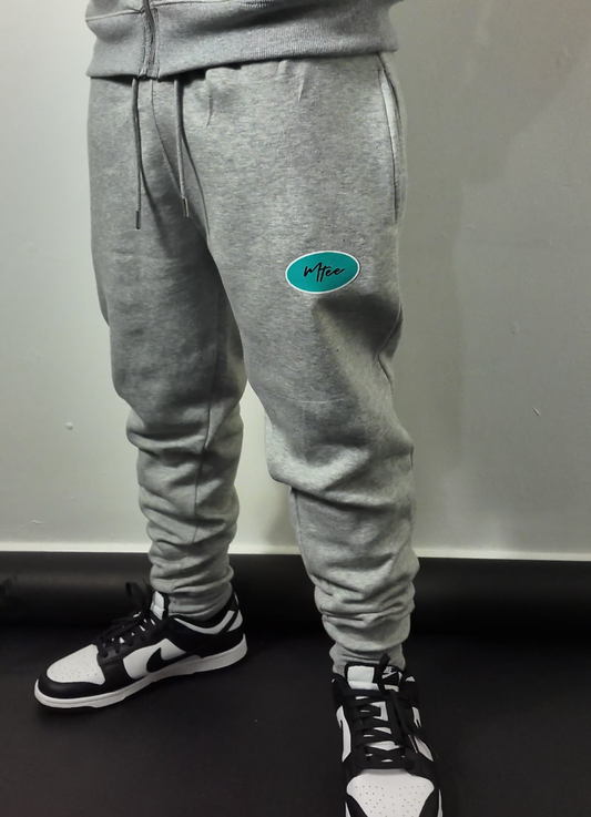 'Road to a Mtee' zip up joggers (V3 - Grey)